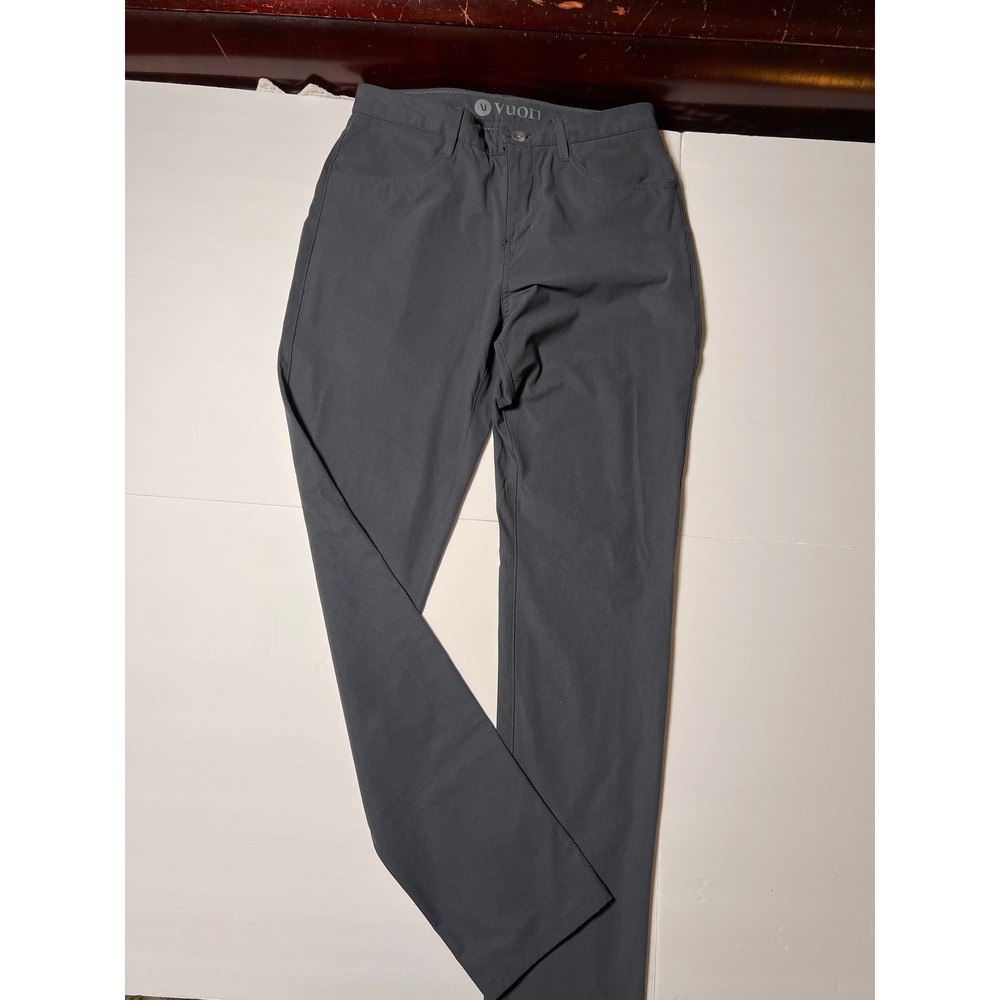 Vuori Meta Pant Mens 30 Gray Stretch Performance 5 Pocket PantsV430